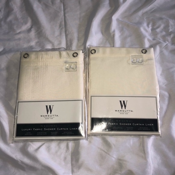 Wamsutta Other - 50% 0FF- Two WAMSUTTA Fabric Shower Curtain Liners